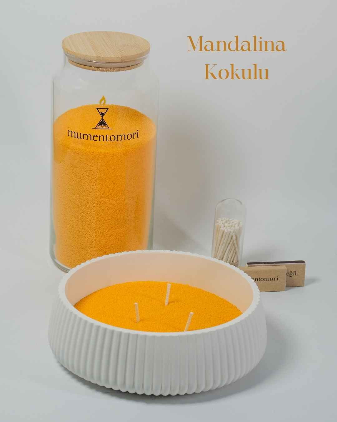 mumentomori Yuvarlak Form Kase (1 kg Mum)